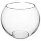 Vase boule verre transparent D 25cm