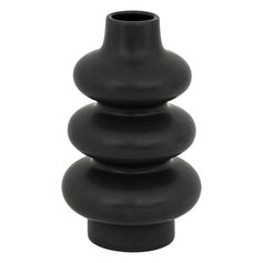 Vase CLOTHILDE noir H 25cm