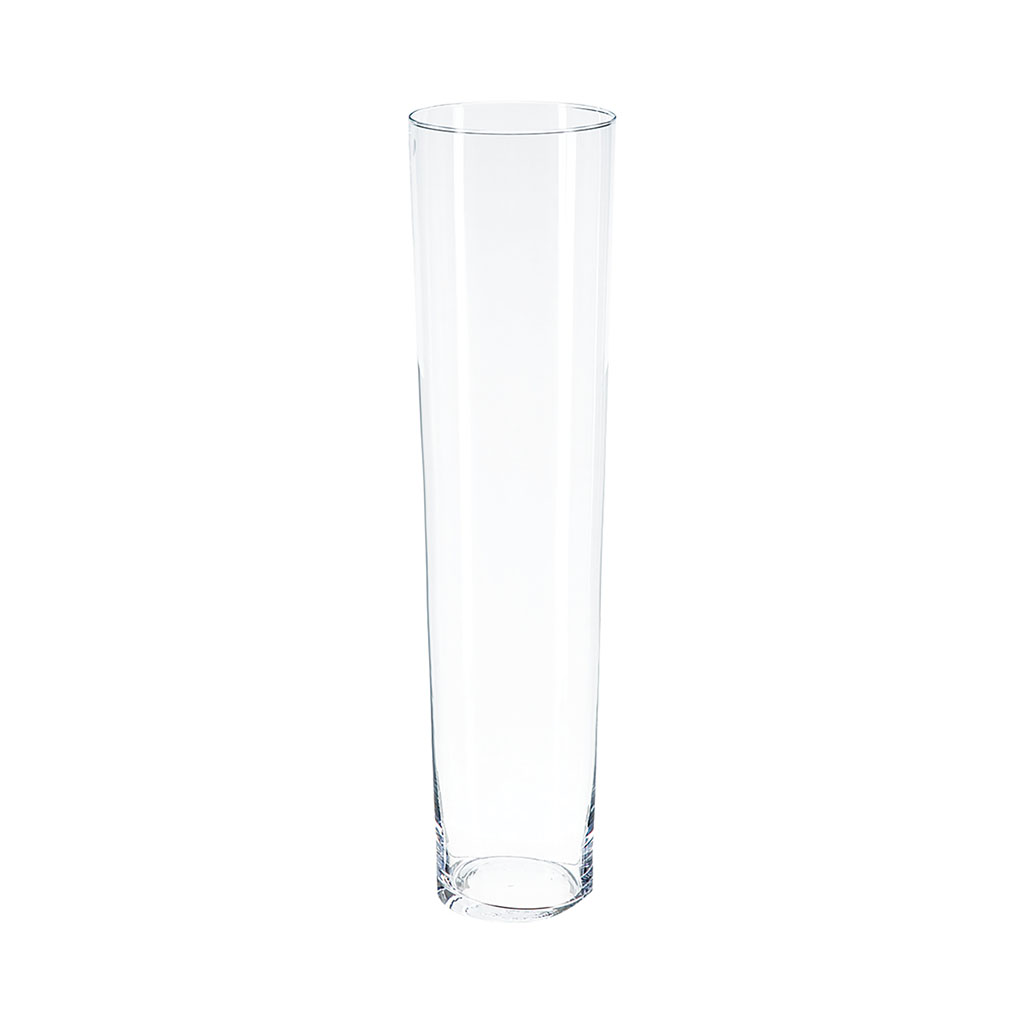 Vase conique verre transparent H 70cm Centrakor