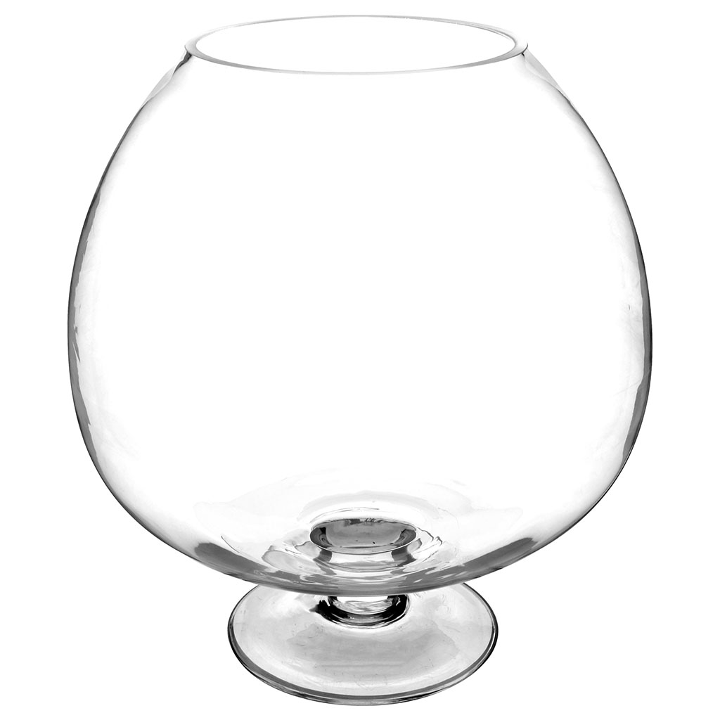 Vase coupe verre transparent 30x32cm Centrakor