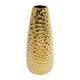 Vase cylindrique céramique doré H 30cm