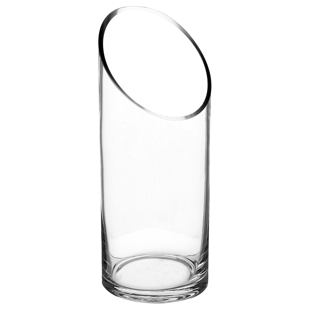 Vase cylindrique verre transparent D 10x25cm Centrakor