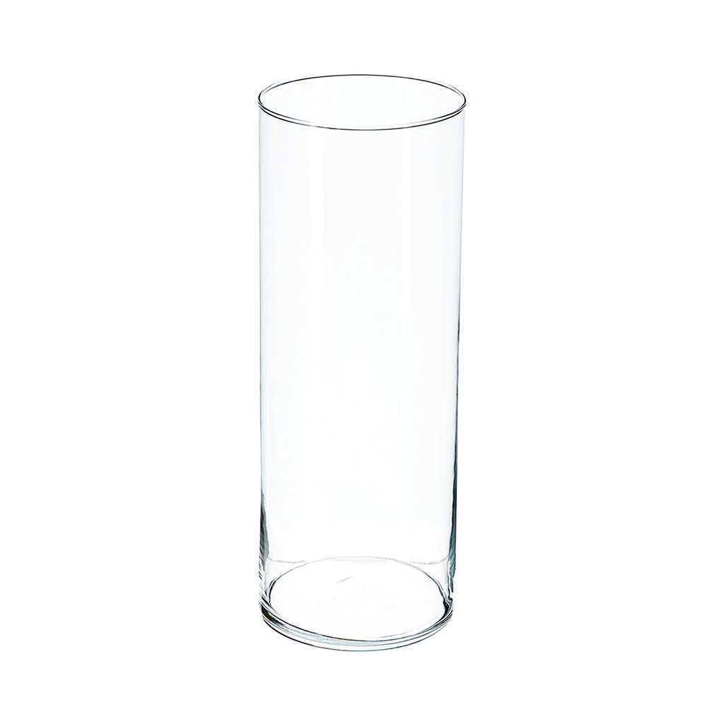 Vase cylindrique verre transparent H 40cm Centrakor