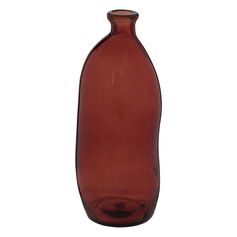 Vase dame-jeanne verre recyclé ambre D 13x35cm