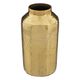 Vase en métal martelé doré H 19cm