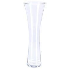 Vase haut cintré verre transparent H 55cm