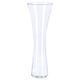 Vase haut cintré verre transparent H 55cm