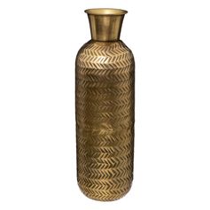 Vase NIGHT en métal doré H 45cm