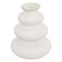Vase OLME sablée céramique blanc H20cm