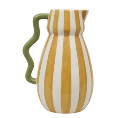 Vase rayé céramique Cherry Chérie 15x21x12.5cm