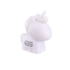 Veilleuse licorne lumière rose 7.5x10x4.5cm