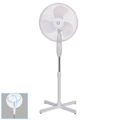 Ventilateur sur pied blanc 60x120cm