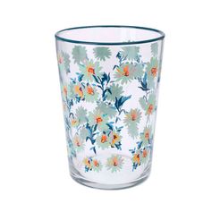 Verre à eau fleuri 510ml