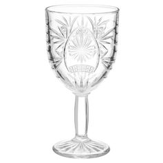 Verre à pied AYLA en verre taillé 29cl