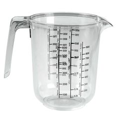 Verre doseur gradué plastique avec anse 1L