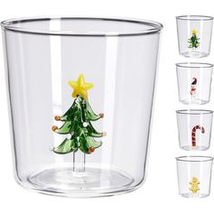 Verre figurine relief Noël 35cl