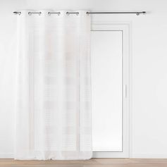 Voilage à œillets blanc JANICE 140x240cm
