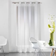 Voilage à œillets DANDY blanc 140x240cm