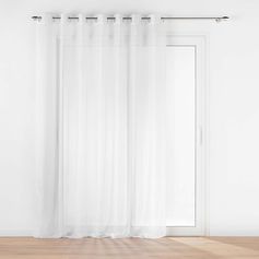 Voilage à œillets LISSEA polyester blanc 240x240cm