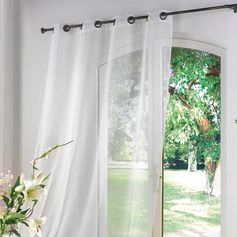 Voilage à œillets LUMINEA blanc 140x240cm