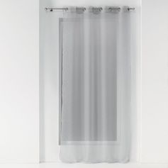 Voilage à œillets ORION à motifs gris 140x240cm