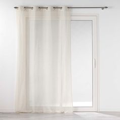 Voilage à œillets polyester et lin NORINE 140x240cm
