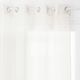 Voilage à oeillets polyester MOLY ivoire 135x240cm