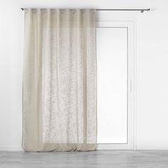 Voilage à passants cachés polyester HALTONA noisette 140x240cm