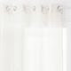 Voilage à oeillets polyester MOLY ivoire 135x240cm