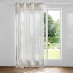 Voilage MARIUS blanc motifs 140x240cm