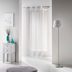 Voilage à œillets VOILINE blanc 135x240cm