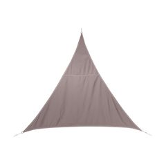 Voile d'ombrage CURACAO polyester taupe 3x3x3m - HESPÉRIDE