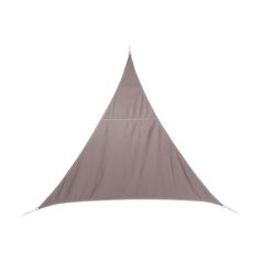 Voile d'ombrage CURACAO polyester taupe 4x4m - HESPÉRIDE