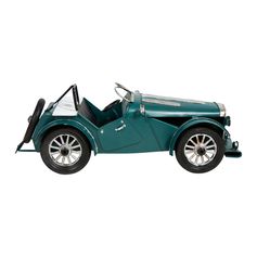 Voiture déco à poser métal verte 38x13x16.5cm