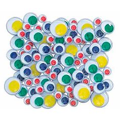 Yeux mobiles colorés