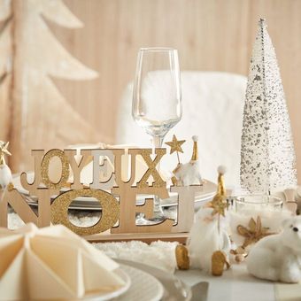 Décoration en bois " joyeux Noël "