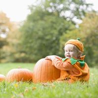 Déguisement citrouille bébé