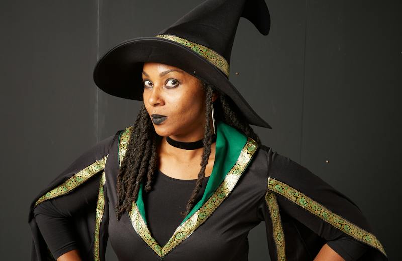 Chapeau De Sorcière LED Lumineux Pour Halloween - Taille Adulte/enfant, Pliable, Noir, Piles Incluses | Déguisement, Cosplay, Fête