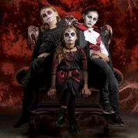 idées maquillage enfant halloween vampire dia de los muertos