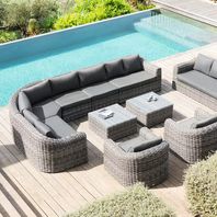 mobilier jardin salon jardin résine