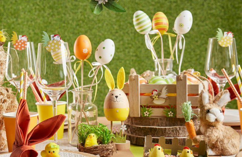 2 Bougies œufs De Pâques Motif Lapin Et Poussin - Neuves