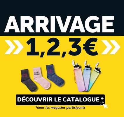 Arrivage 1,2,3 euros