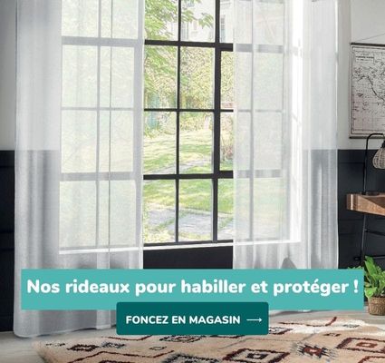 Nos rideaux pour habiller et protéger