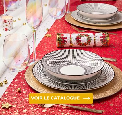 Une table de fêtes à petits prix