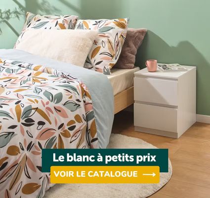 Le blanc à petits prix